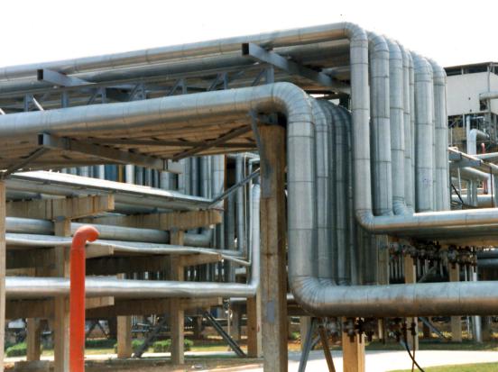 石化煉油廠(chǎng)圖幅管網(wǎng)保溫包鐵皮